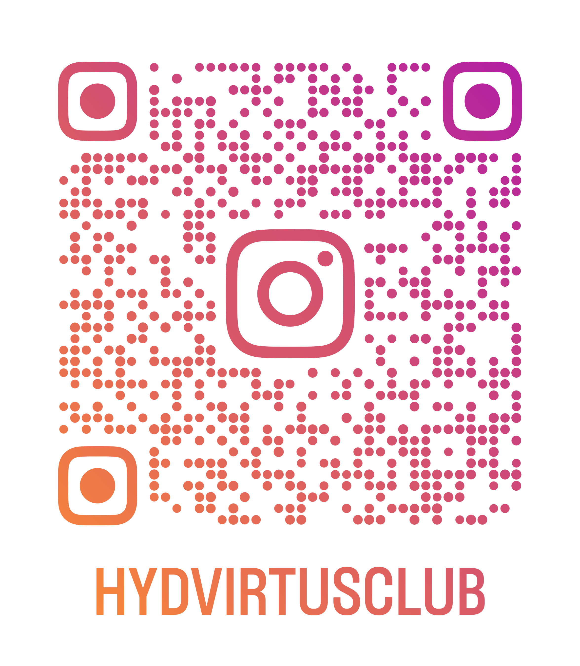Join Virtus Club Hyderabad on Instagram - VW Virtus Taigun Owners Community QR Code - Follow Now for Road Trips